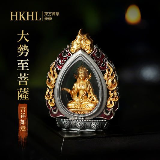迎福納祥嘎烏盒大勢至菩薩吊墜