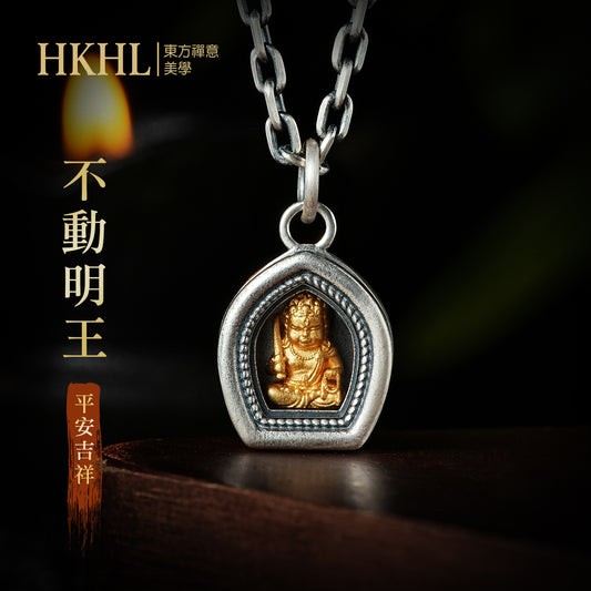 本命佛不動明王嘎烏盒吊墜(生肖:雞)
