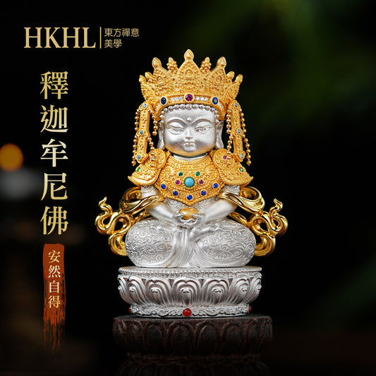 迦牟尼佛銅像莊嚴擺飾