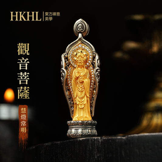 娑婆三聖觀音純銀吊墜