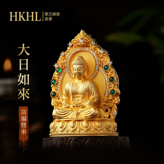 純銀如來如願大日如來吊墜/莊嚴擺飾