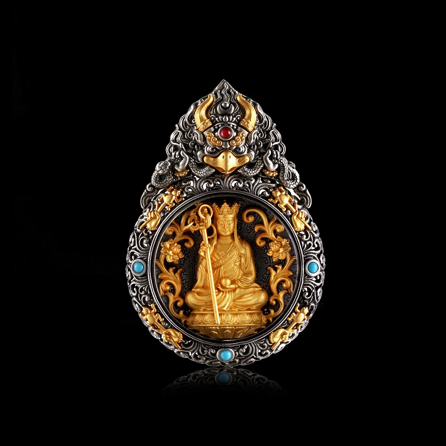 จี้นกต้าเผิง กล่องกาวู พระกษิติครรภโพธิสัตว์