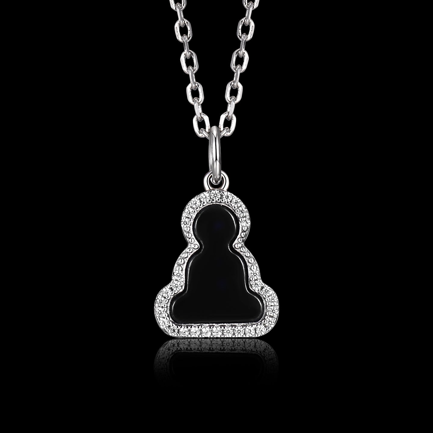 Black Jade Buddha Pendant
