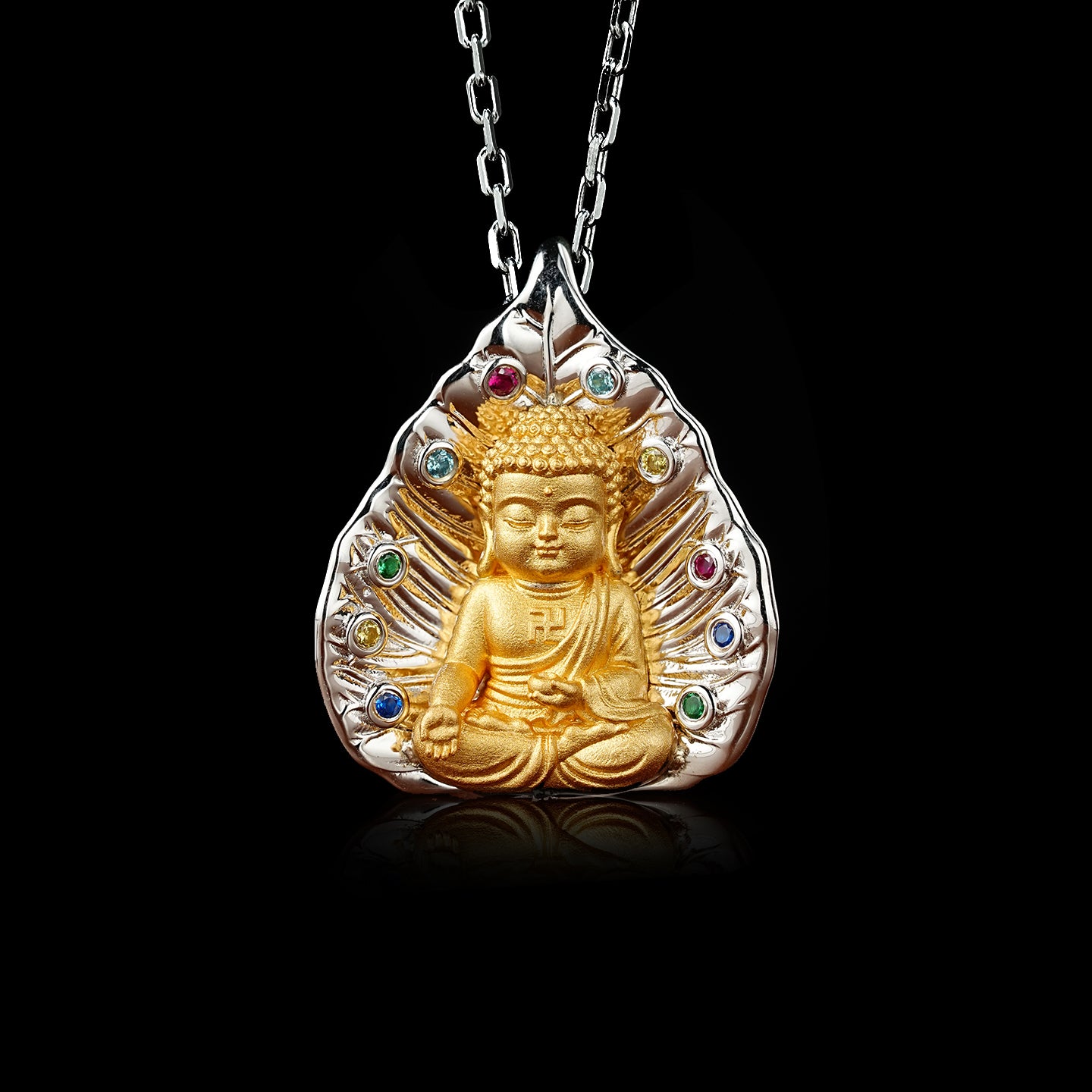 จี้พระพุทธกุมารทองแท้ 925 %