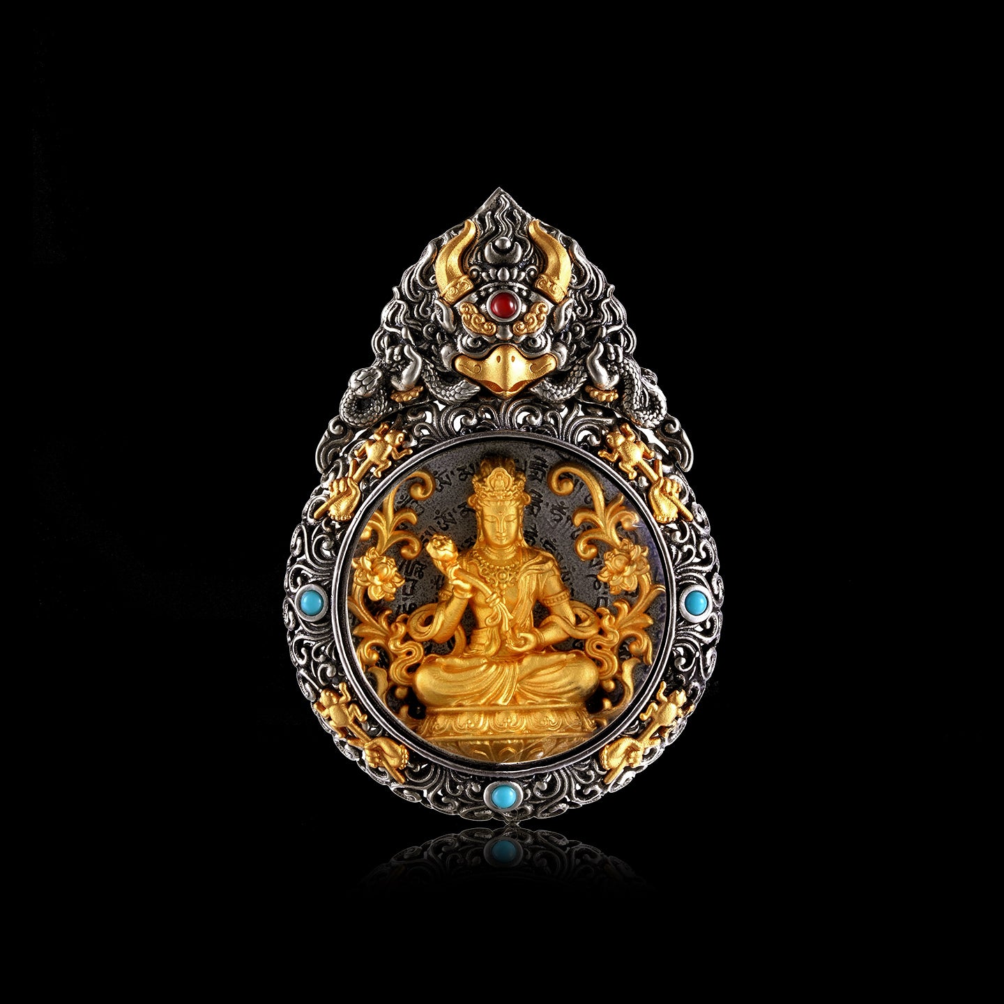 กล่องนกต้าเผิง จี้พระโพธิสัตว์สมันตภัทร (ราศี: มังกรและงู)