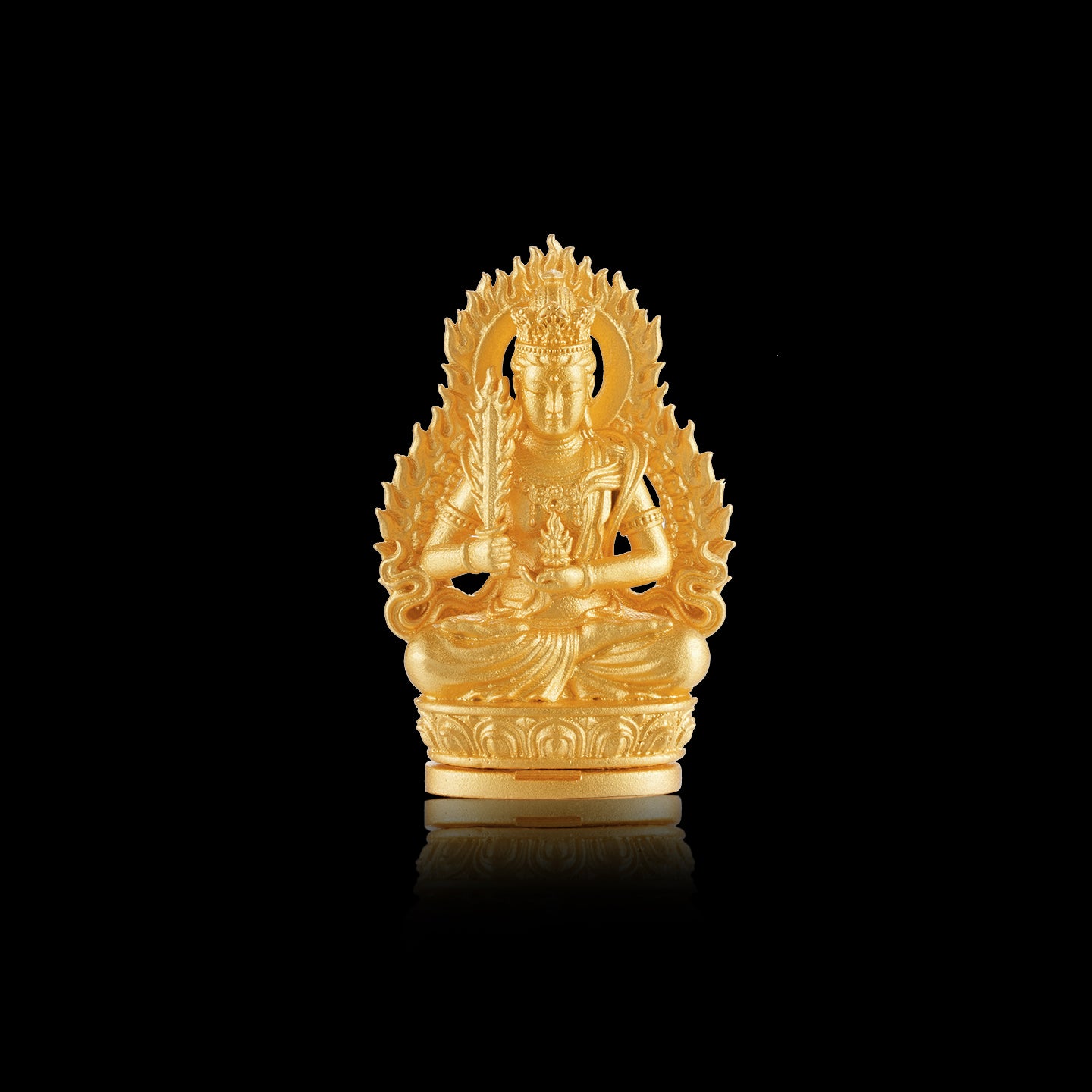 จี้พระโพธิสัตว์อากาศาคภะ (ราศี: วัว, เสือ)