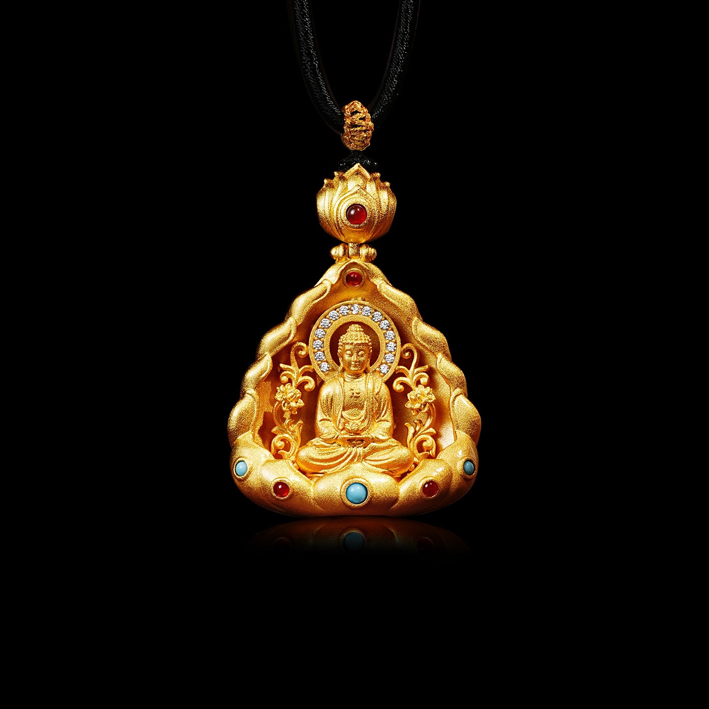จี้พระอมิตาภพุทธเจ้า/เครื่องประดับทรงสง่า (ราศี: สุนัข, หมู)