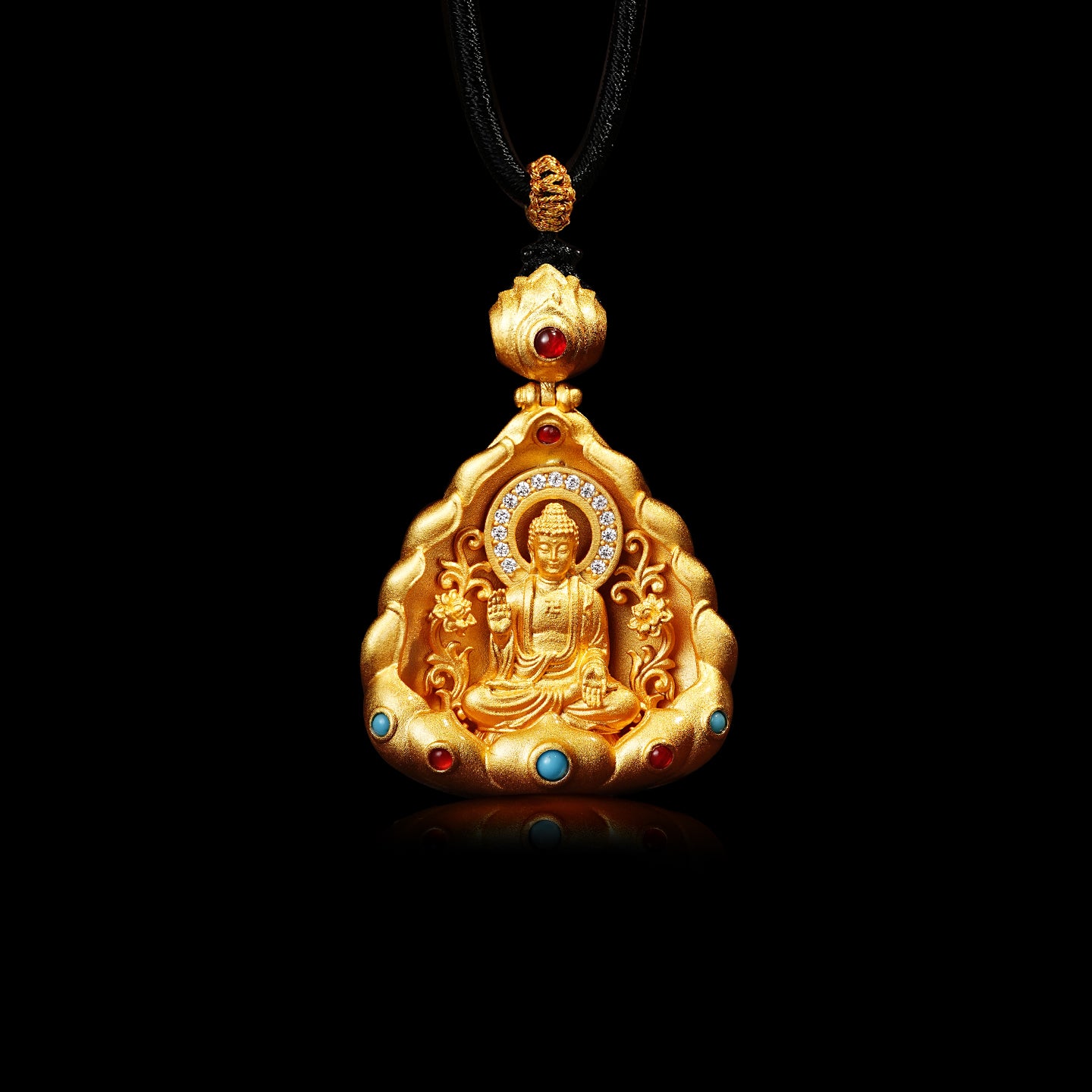 จี้พระไวโรจนะ/เครื่องประดับทรงสง่า (ราศี: แกะและลิง)