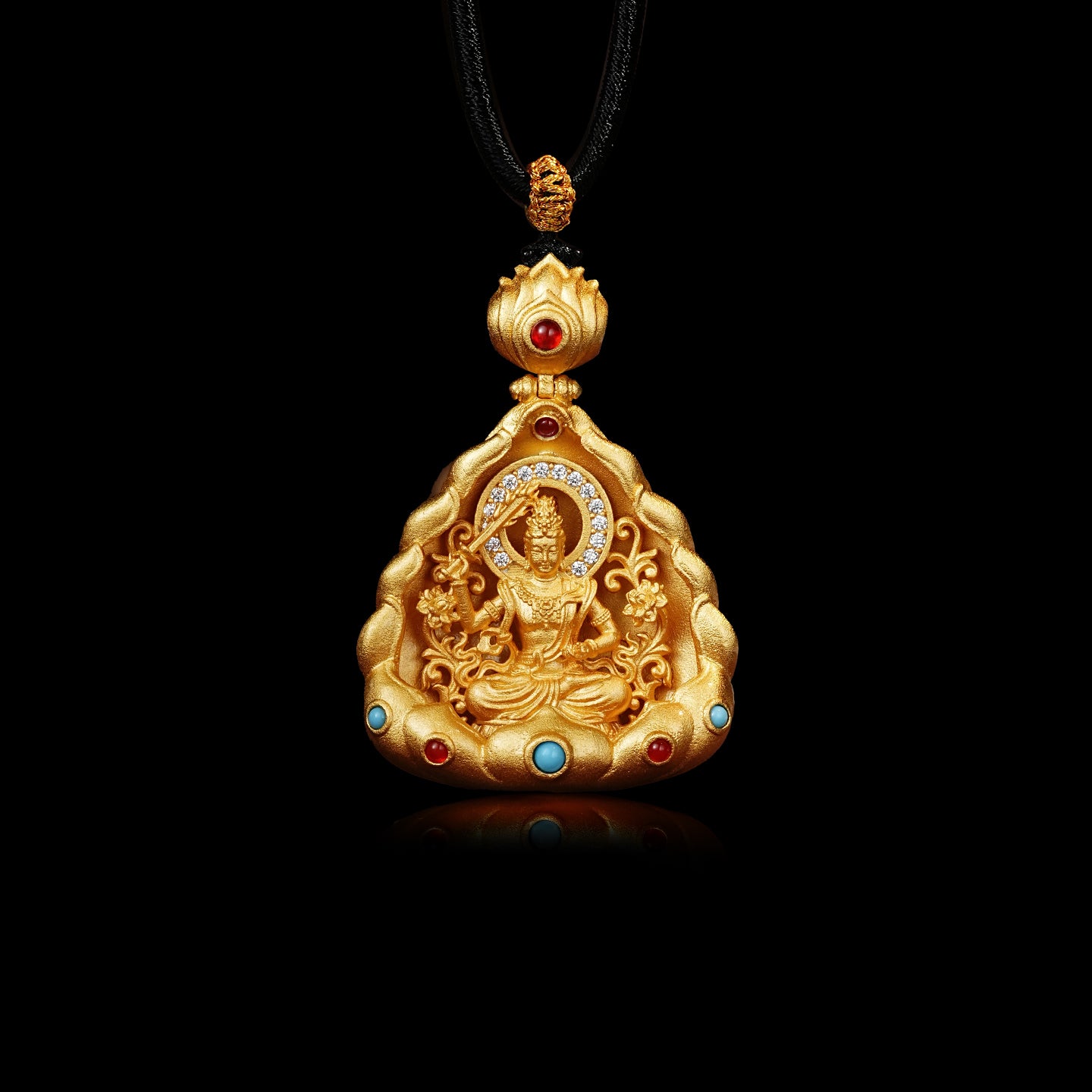 จี้พระโพธิสัตว์มัญชุศรี/เครื่องประดับทรงเกียรติ (ราศี: กระต่าย)
