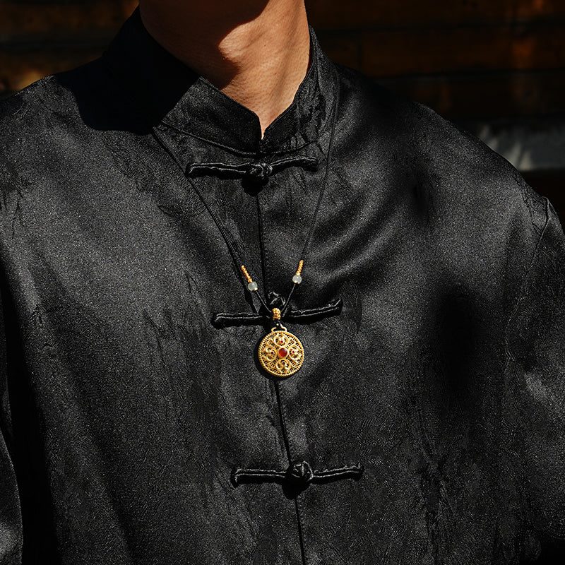 Hollow Auspicious Compass Pendant for Successful Career