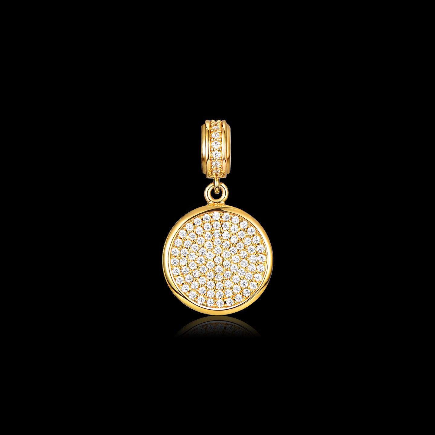 Big round mirror bracelet