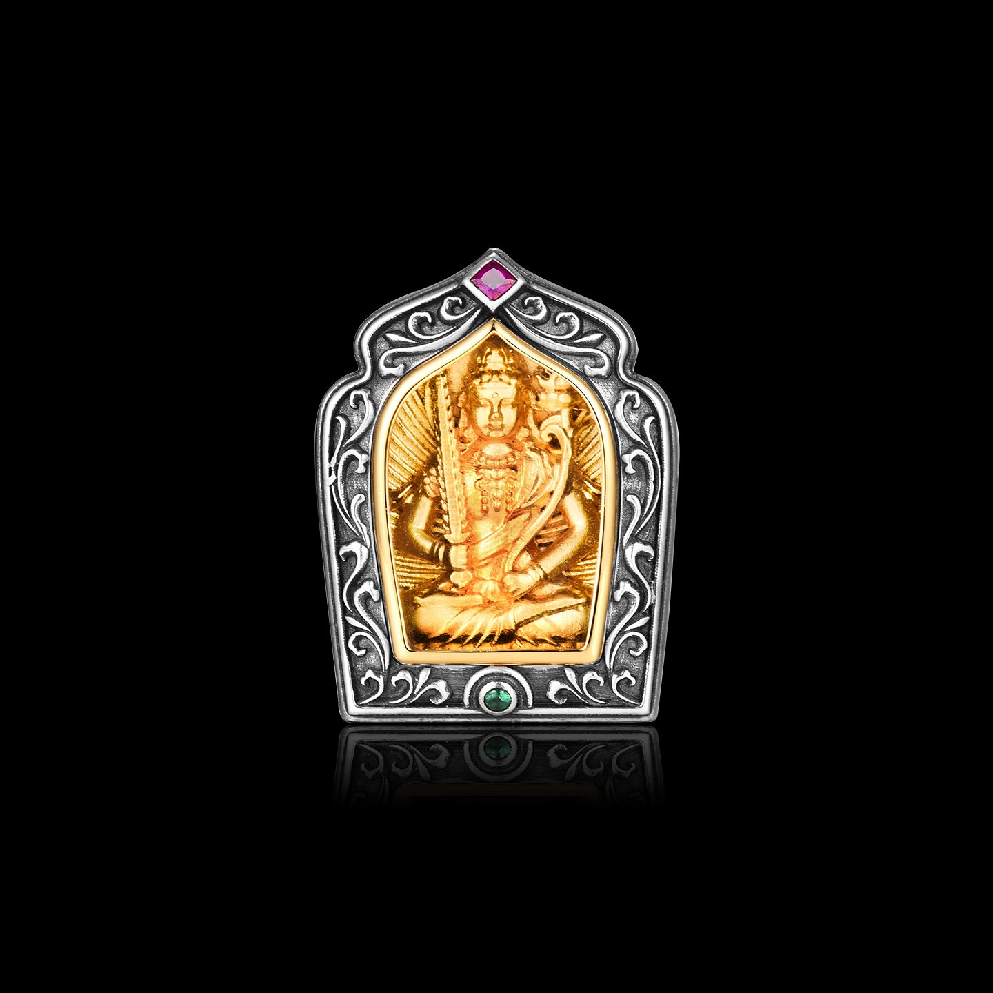 จี้กล่องพระโพธิสัตว์ Akasagarbha Bodhisattva Gawu แปดองค์