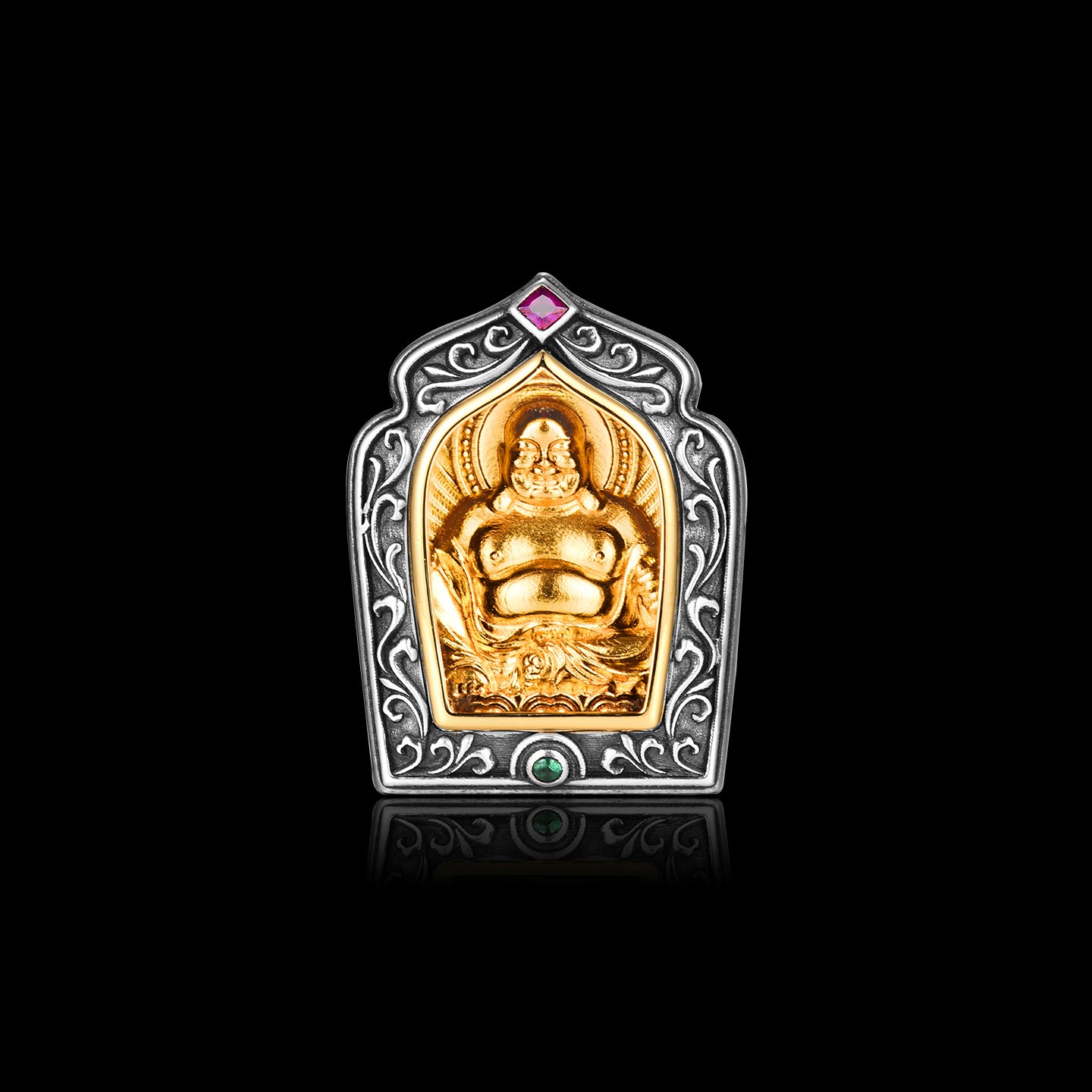 จี้กล่องพระเมตไตรยพุทธเจ้า 8 องค์