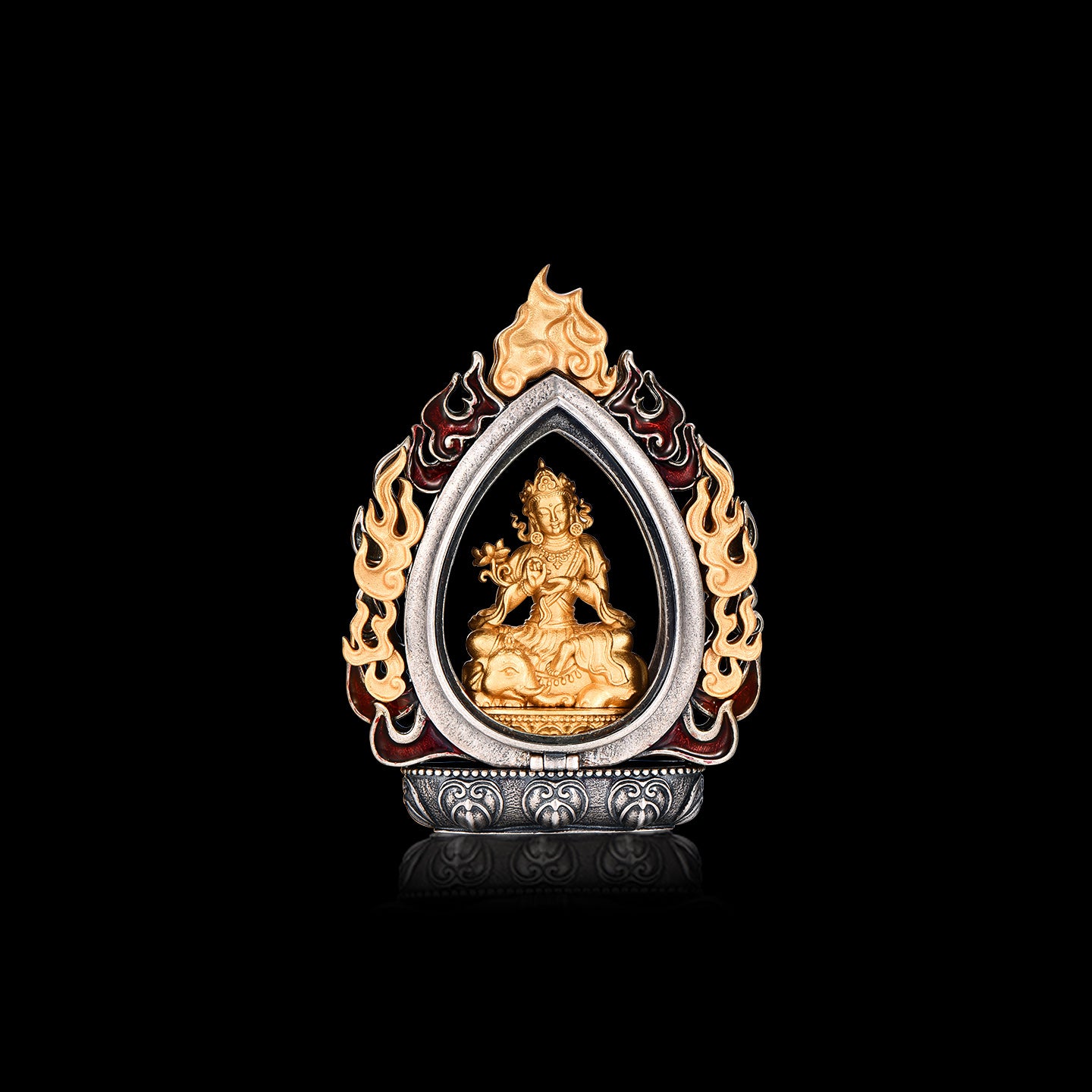 Welcome Fortune and Auspiciousness Gawu Box Samantabhadra Bodhisattva Pendant