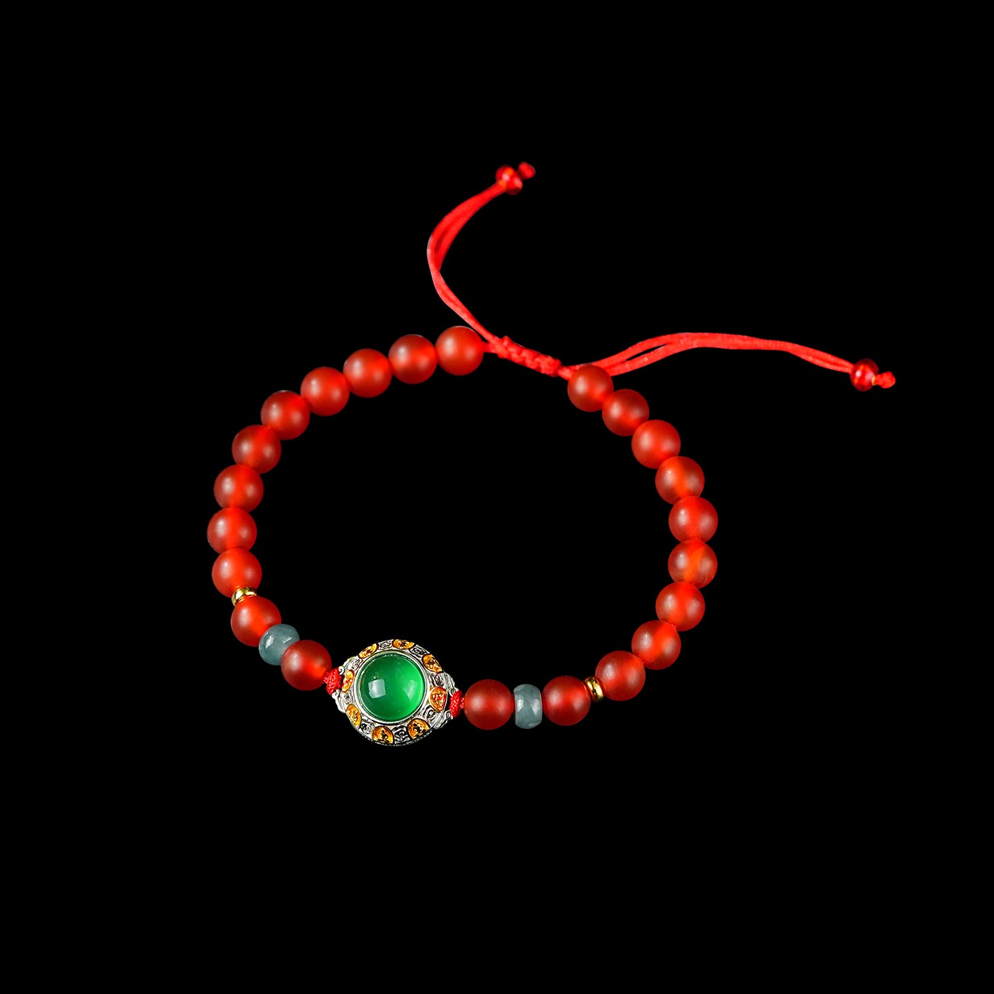 Akasagarbha Bodhisattva gold-rimmed bracelet