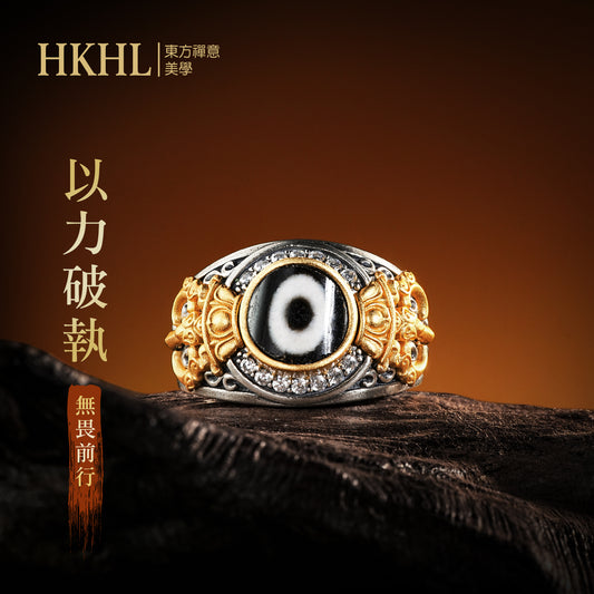 天珠金剛杵戒指