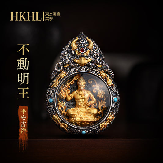 大鵬鳥嘎烏盒不動明王吊墜(生肖：雞）