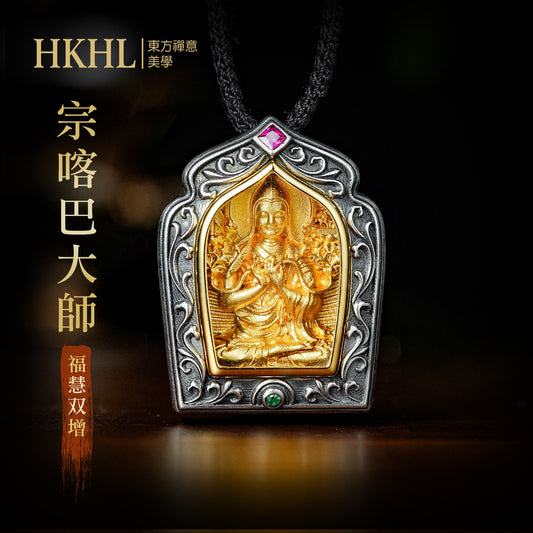八大守護佛像宗喀巴大師嘎烏盒吊墜