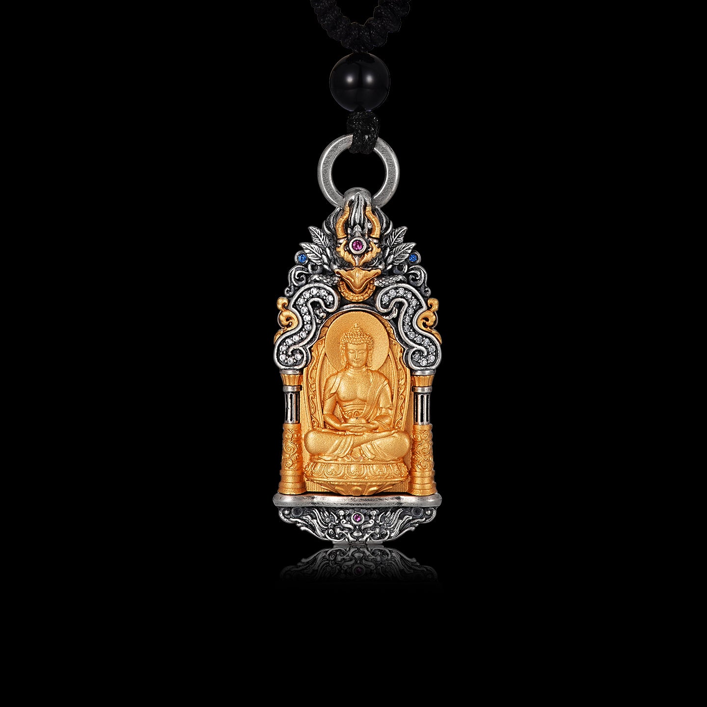 隨身本命佛嘎烏盒藏傳阿弥陀佛吊墜(生肖：狗豬）