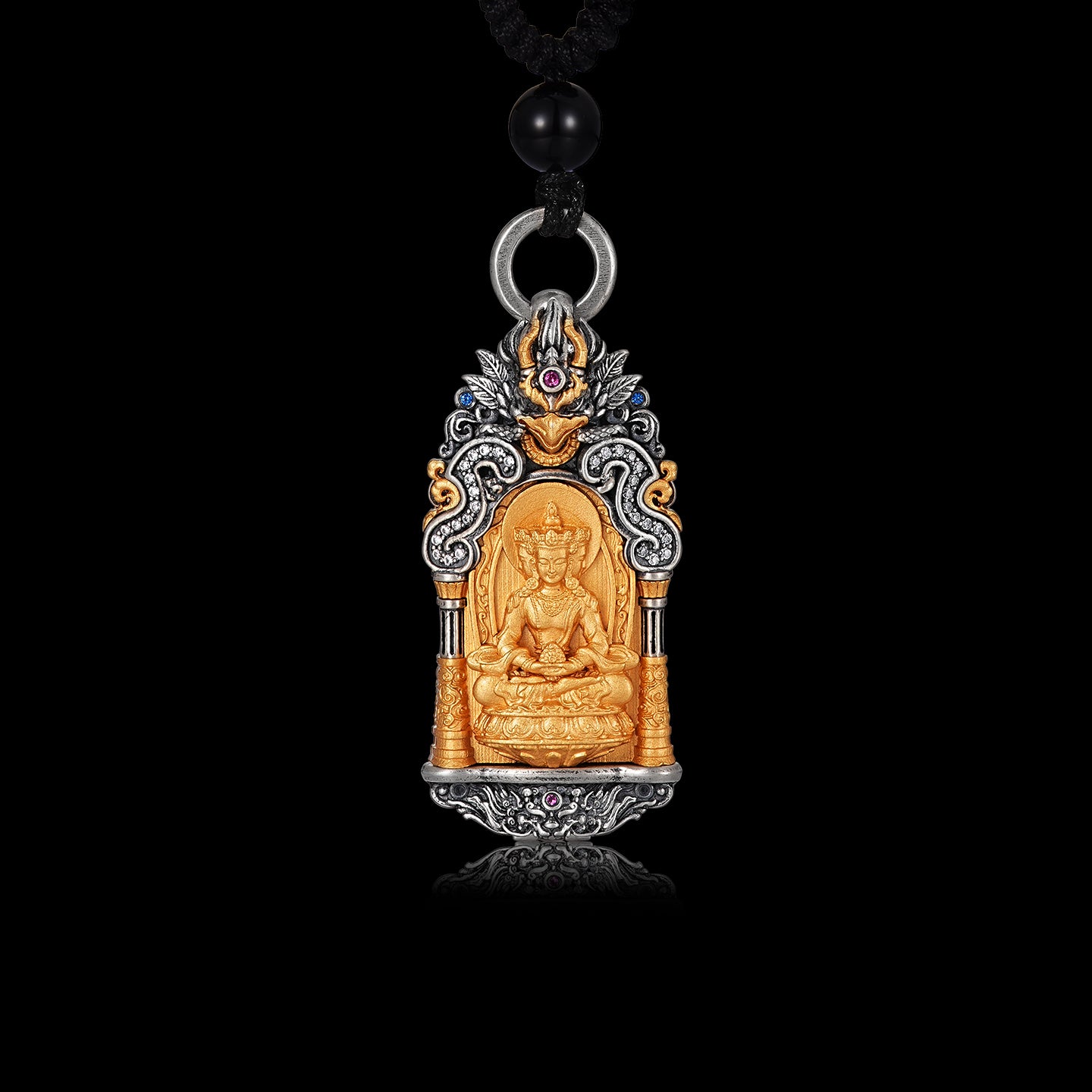 隨身本命佛嘎烏盒藏傳大日如來吊墜(生肖：羊猴)