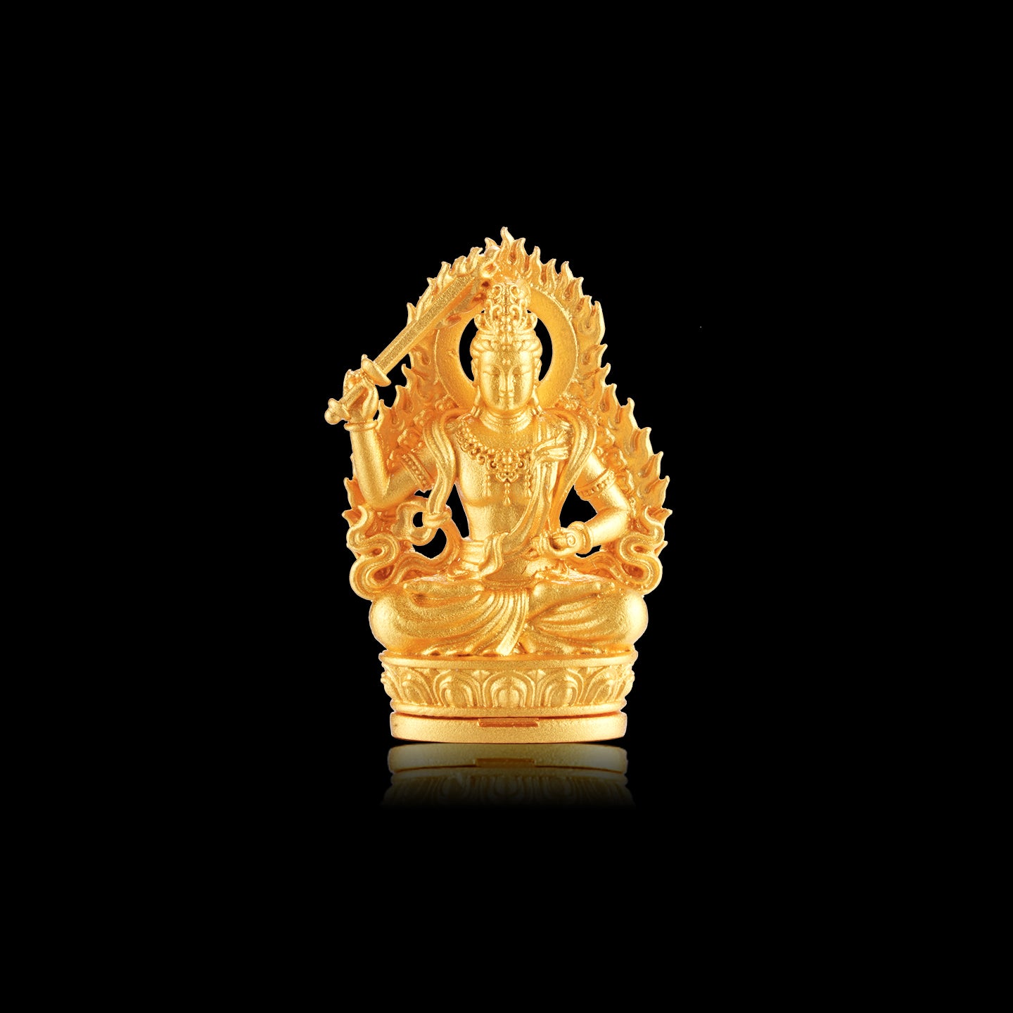 十二生肖本命佛文殊菩薩吊墜/莊嚴擺飾(生肖：兔）