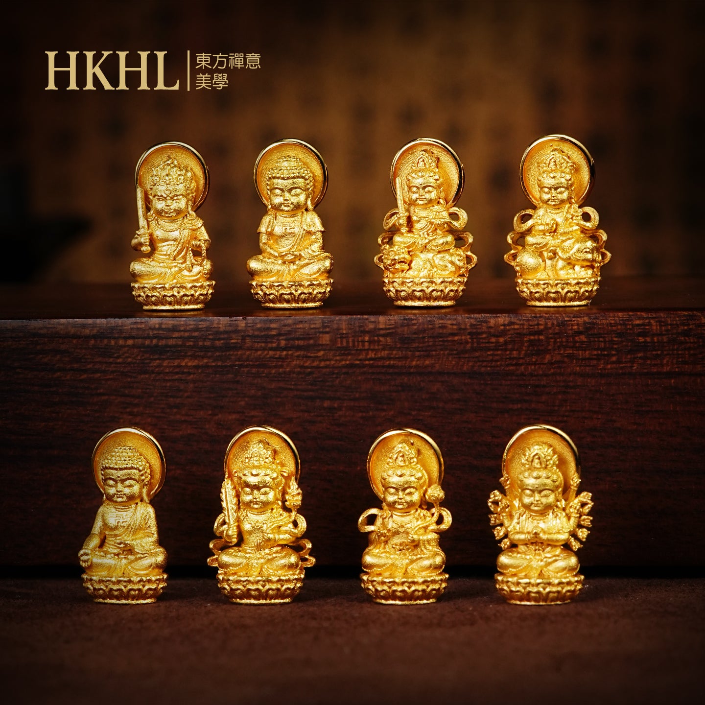 迷你十二生肖寶寶佛虛空藏菩薩吊墜/莊嚴擺飾 (生肖：牛虎）